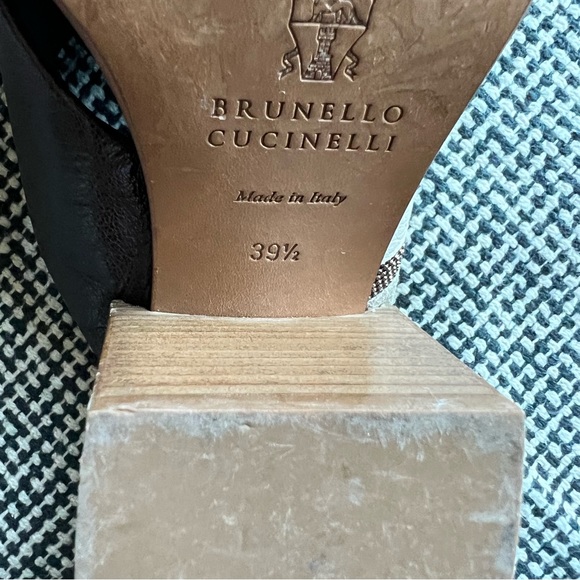 Brunello Cucinelli Leather Colorblock Pattern - Picture 8 of 10